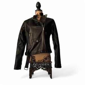 Women's Black Leather Jacket